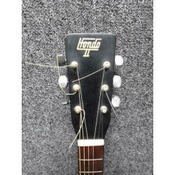 Hondo Acoustische Gitaar uit de 70's.