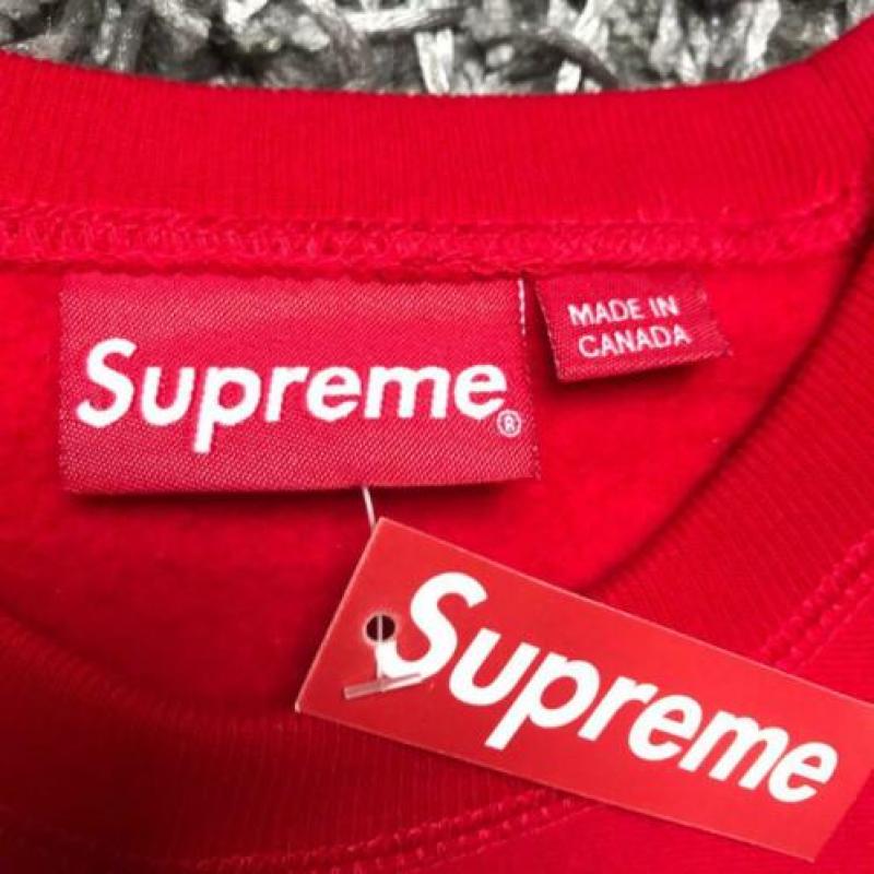 Supreme Box Logo Crewneck Red FW15