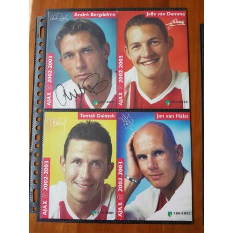 ajax spelerskaarten uit 2002-2003
