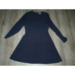 Nieuw donkerblauwe jurk lange mouw & Other Stories L 42