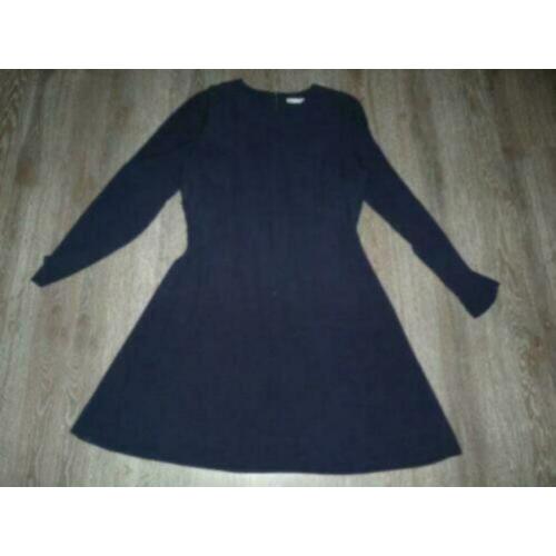 Nieuw donkerblauwe jurk lange mouw & Other Stories L 42