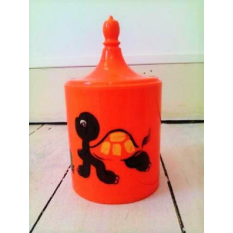 Wattenpotjes oranje rood Vintage Retro