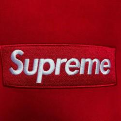 Supreme Box Logo Crewneck Red FW15