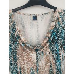 Jurk met panter print M&S mode maat XL NIEUW