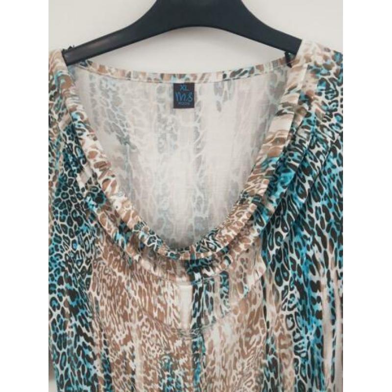 Jurk met panter print M&S mode maat XL NIEUW