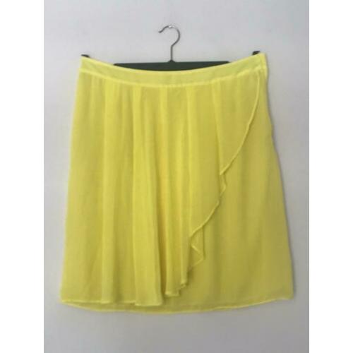 Prachtige L chique gele rok H&M Modern Classics voile egf