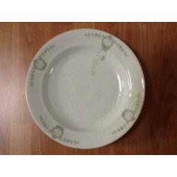 Vintage groot bord/serveerschaal 33 cm doorsnede