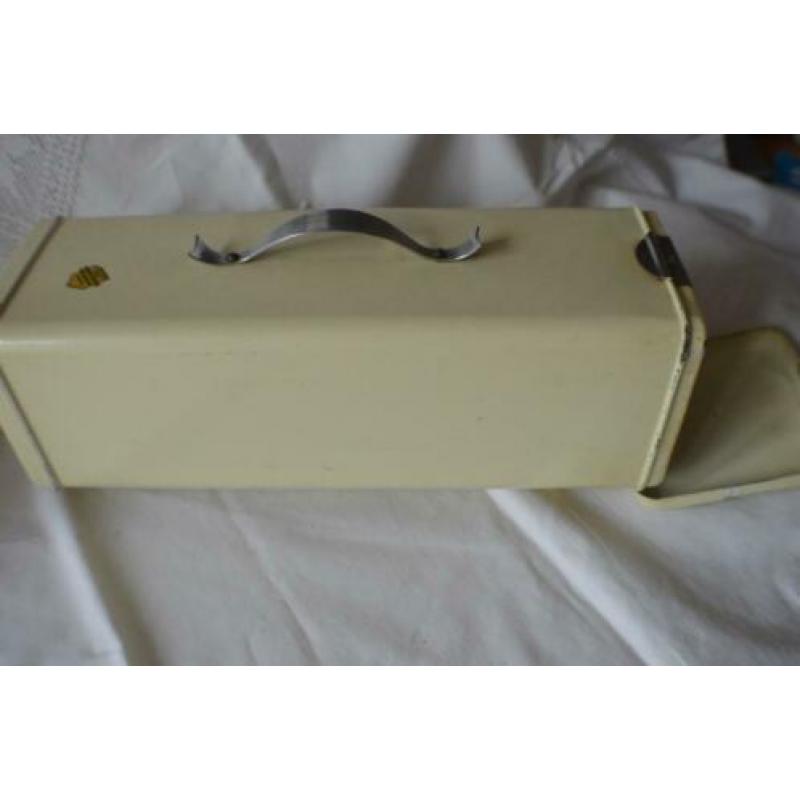 leuke retro BRABANTIA ontbijtkoek/cake trommel met snijplank
