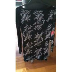 Desigual tuniek met jeans print maat L