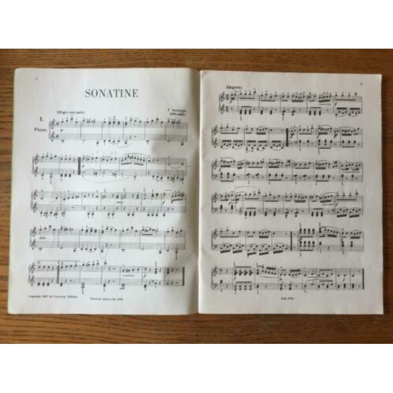 5 x muziekboek bladmuziek piano