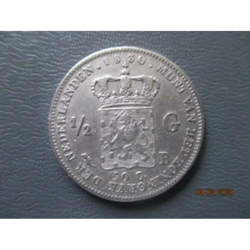1/2 Gulden 1830 B Willem I