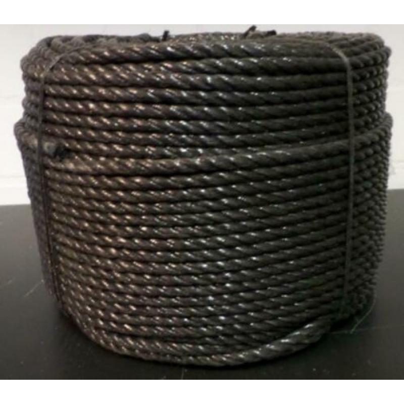 Tros of haspel 220 meter - 12 mm dik PP touw. ISO A-merk.