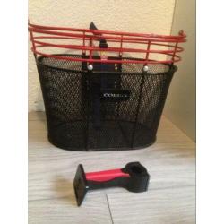Fietsmand Cordo rood zwart