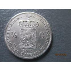 1/2 Gulden 1830 B Willem I