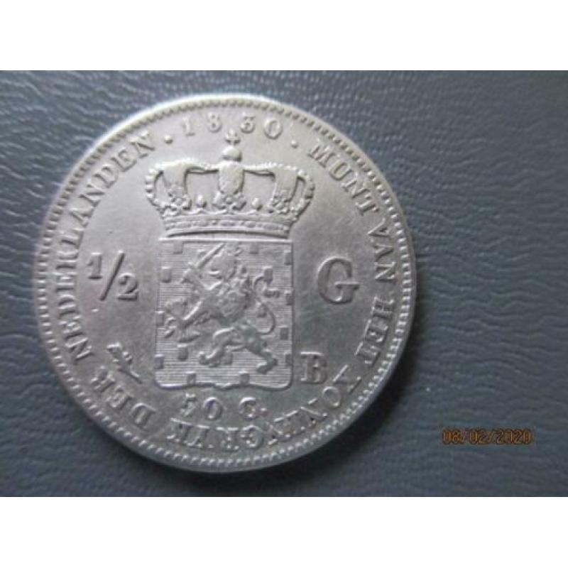 1/2 Gulden 1830 B Willem I
