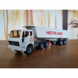 Siku Mercedes 2232 Heitkamp kieper trailer 1:55 nm