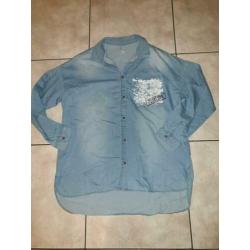 leuke spijkerblouse maat l