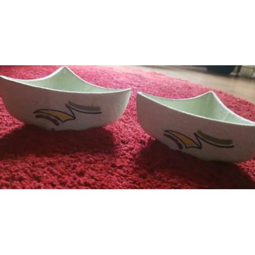 Twee bloempotjes fifties 50s 60s