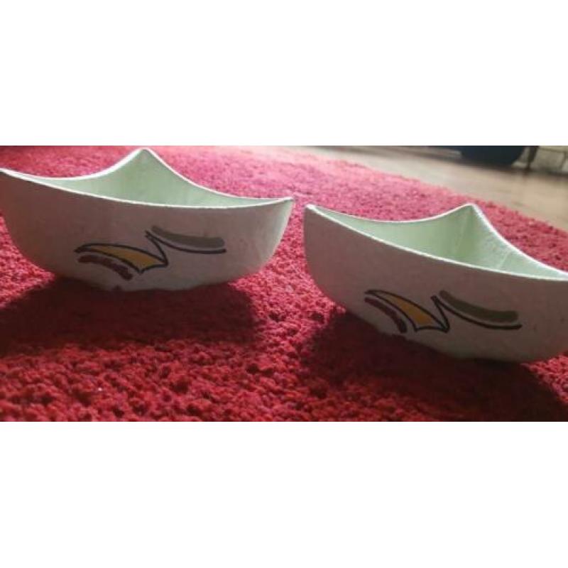 Twee bloempotjes fifties 50s 60s