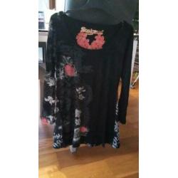 Desigual tuniek met jeans print maat L