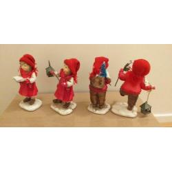 6 Winter/ Kerst beeldjes