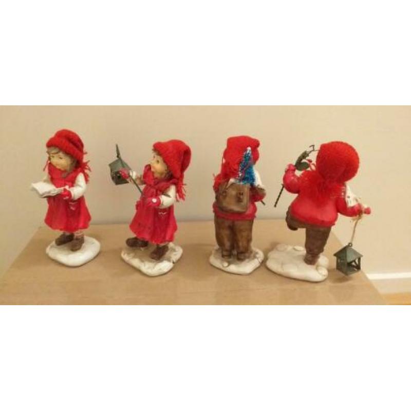 6 Winter/ Kerst beeldjes