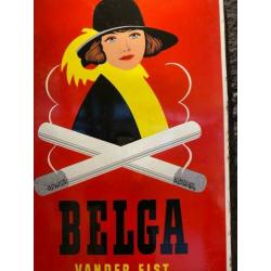 Belga emaille reclame bord