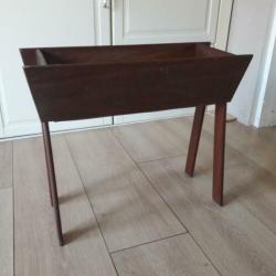 retro plantenbak teakhout