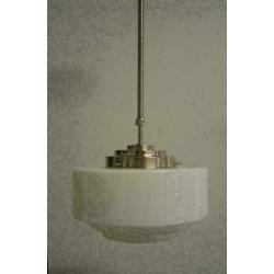 Art deco design verlichting hanglamp. Getrapte kap.