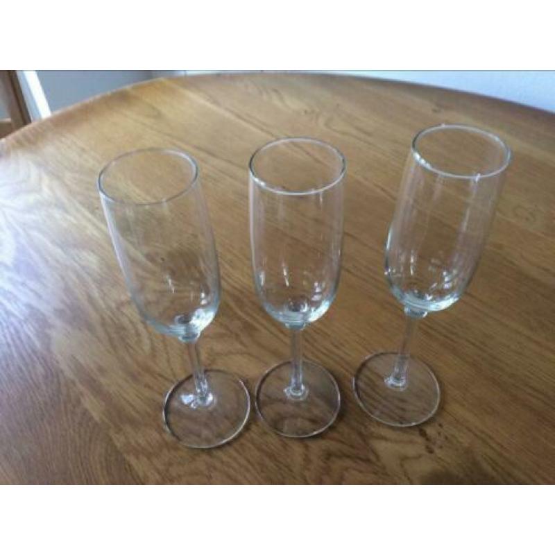 Champagne glazen, 6 stuks