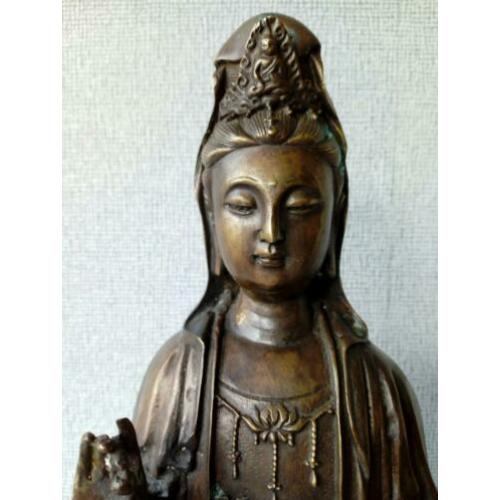 Antieke Guanyin bronzen beeld