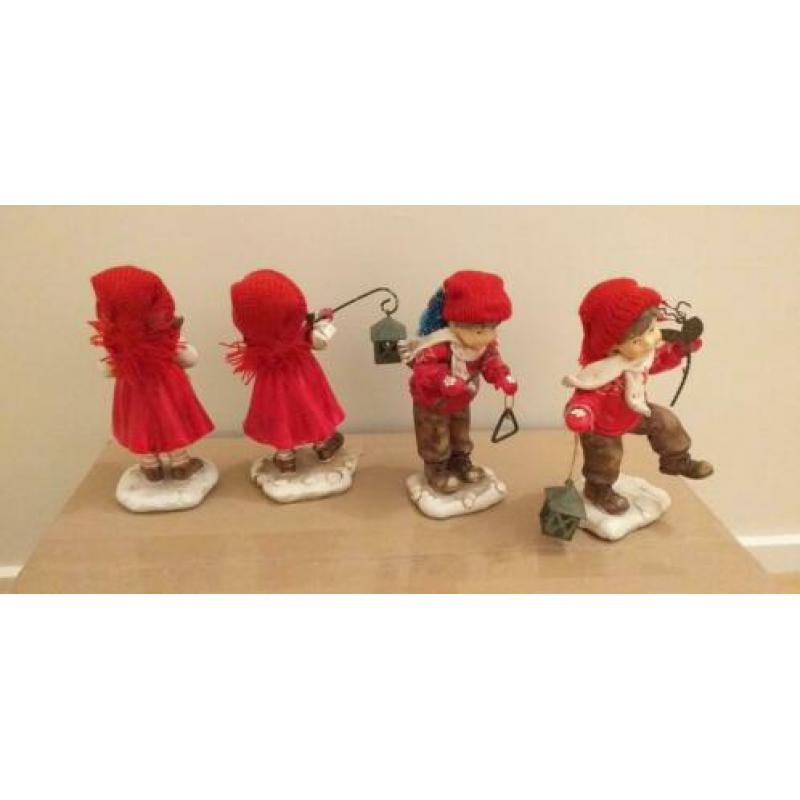6 Winter/ Kerst beeldjes