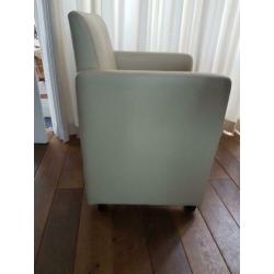 Fauteuils eetkamerstoelen, beige
