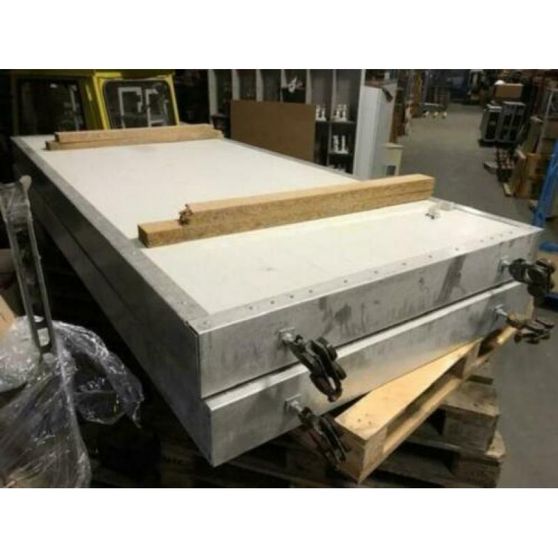 hangdeur schuifdeur loods damwand paneel deur 2x 264x122x15