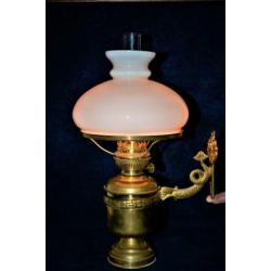 oude messing Scheeps olielamp, ophang.Originele staat