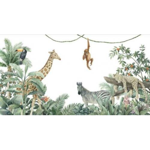 Jungle fotobehang voor baby / kinderkamer twv 353 euro