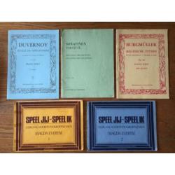 5 x muziekboek bladmuziek piano