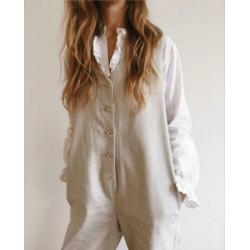 Palaver jumpsuit oatmeal maat xs