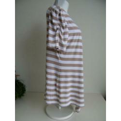 Dames Tuniek Maat XL Beige / Wit