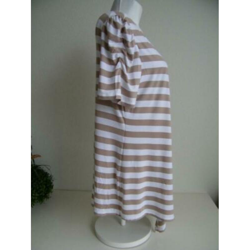 Dames Tuniek Maat XL Beige / Wit