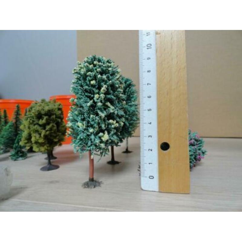 HO modelspoorbouw - bomen, grind, gras - schaal 1:87