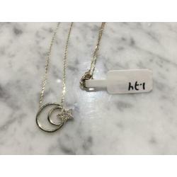14 karaat gouden collier Turkse maan ster 42 cm