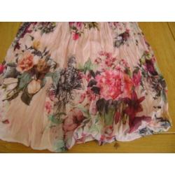 Z.g.a.n. roze gebloemd voile topje, maat M