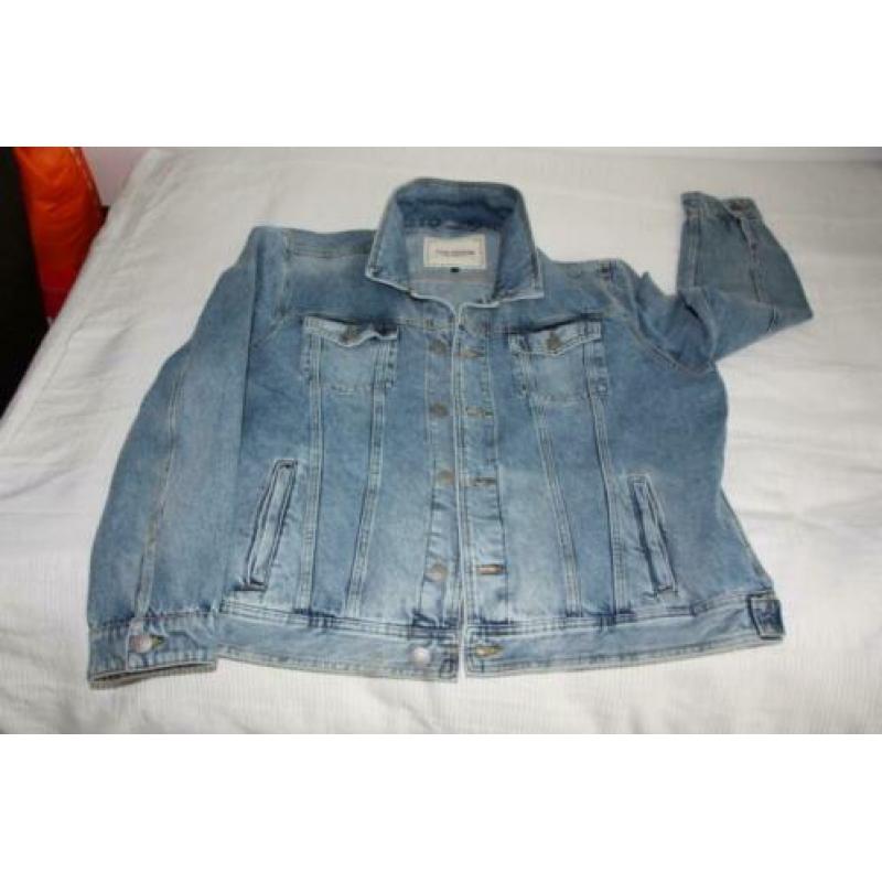 z.g.a.n. JEANSJACK - middenblauw - mt XXL