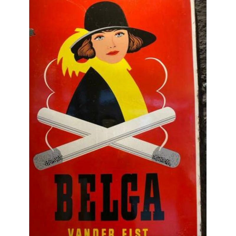Belga emaille reclame bord