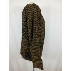 Apart zwart-bruin 100% katoenen vest.Mt S.Merk H&M