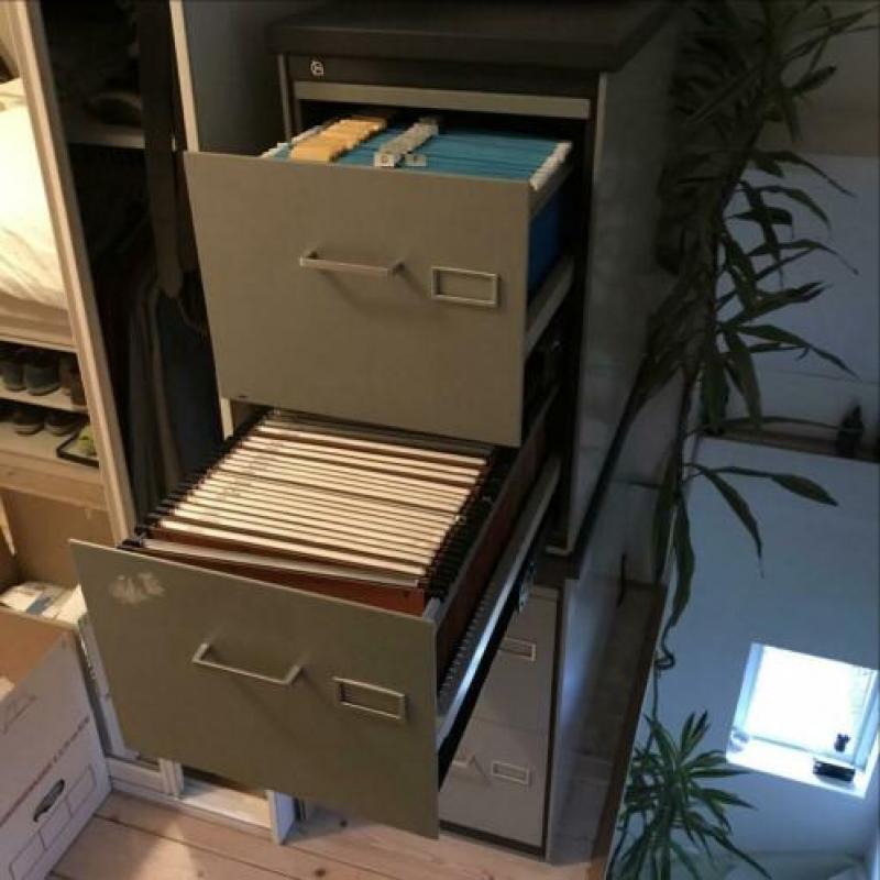 Retro vintage Originele Gispen ladekasten
