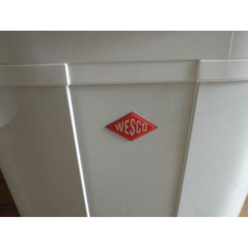 zgan WESCO prullenbak/vuilnisbak dubbel