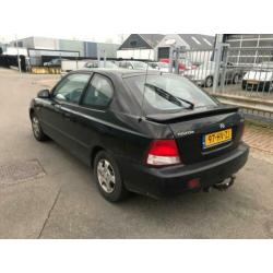 Hyundai Accent 1.3 I 3DR 2002 Zwart AIRCO elek.ram. 177dkm