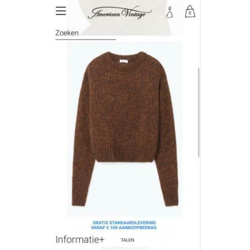 American vintage trui maat M